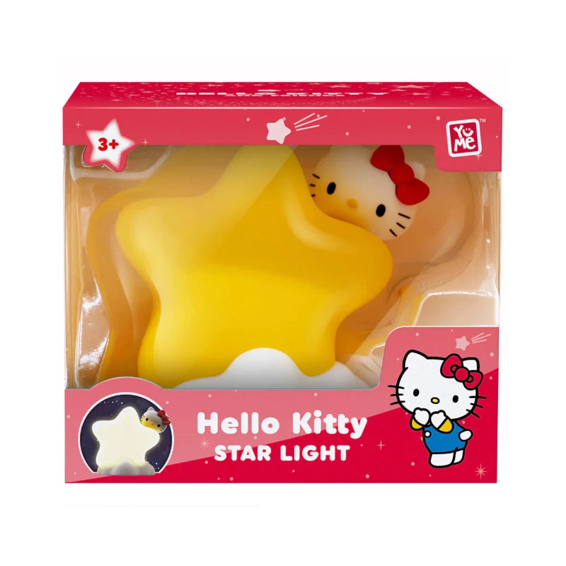 Hello Kitty Star Light Gece Lambası – Sarı Yıldız Tasarım (3+)