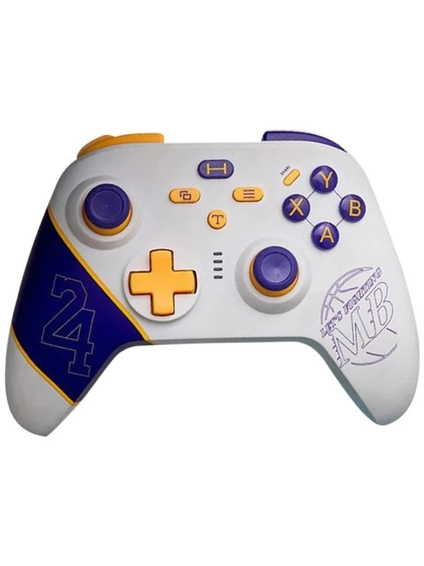 2.4G Kablosuz Gamepad – Xbox / PC Uyumlu Beyaz Mor-Sarı Tasarım - CL-2029-XBOX