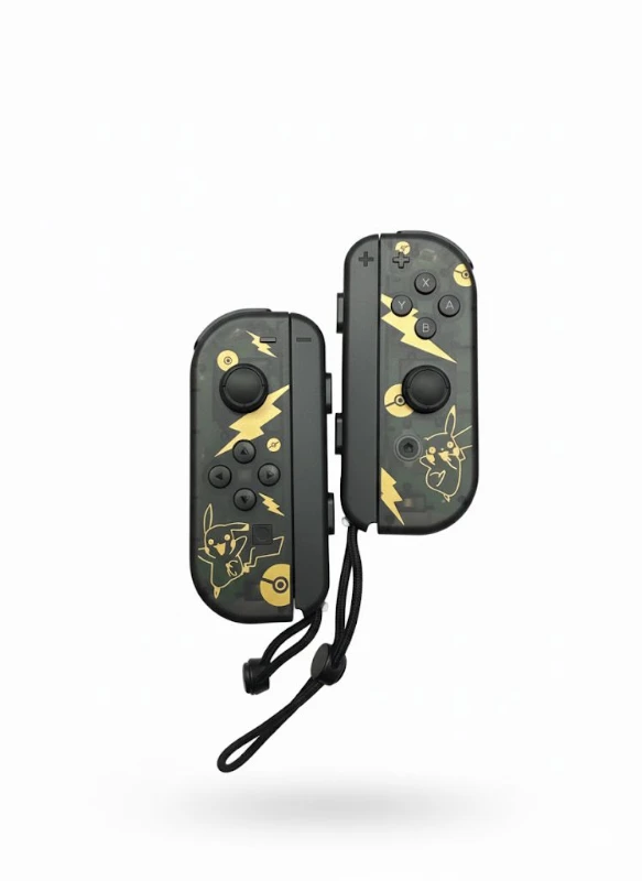 SW Bluetooth Kablosuz Siyah Pikachu Game Controller – Switch Uyumlu Çift Kol (L/R)