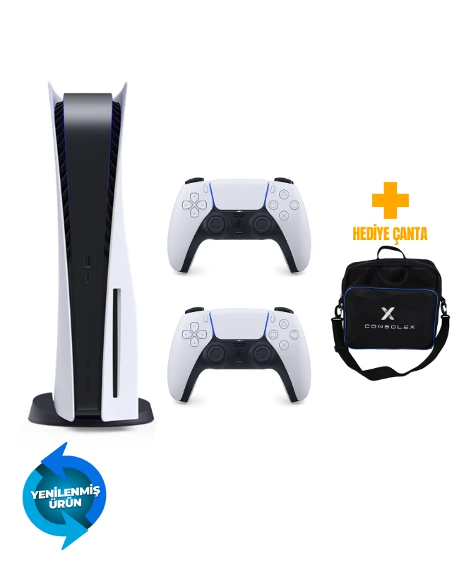 Sony PS5 825GB Standart Kasa (CD+Dijital) + Çift Kol + ConsoleX Çanta (Yenilenmiş – 2 Yıl Garantili