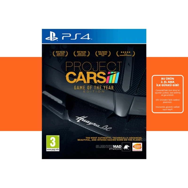 [2.EL] Project CARS Game of the Year Edition - Ps4 Oyun