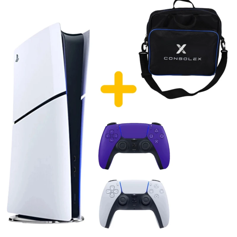 Sony Playstation 5 - CFI 2016 Avrupa - Slim Dijital Versiyon - Çift Kol (Mor)