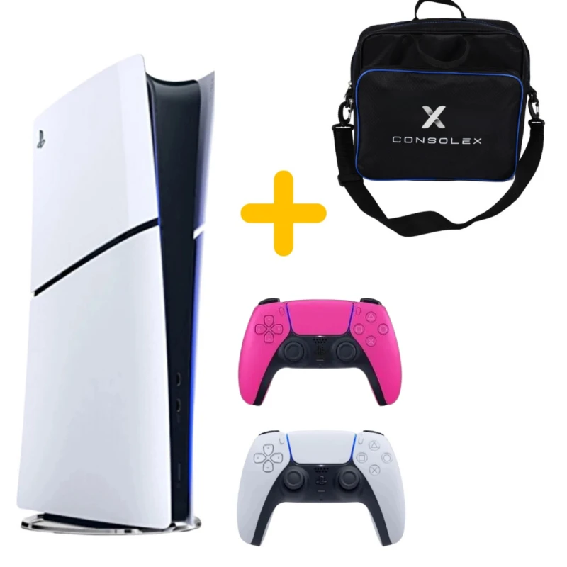 Sony Playstation 5 - CFI 2016 Avrupa - Slim Dijital Versiyon - Çift Kol (Pembe)