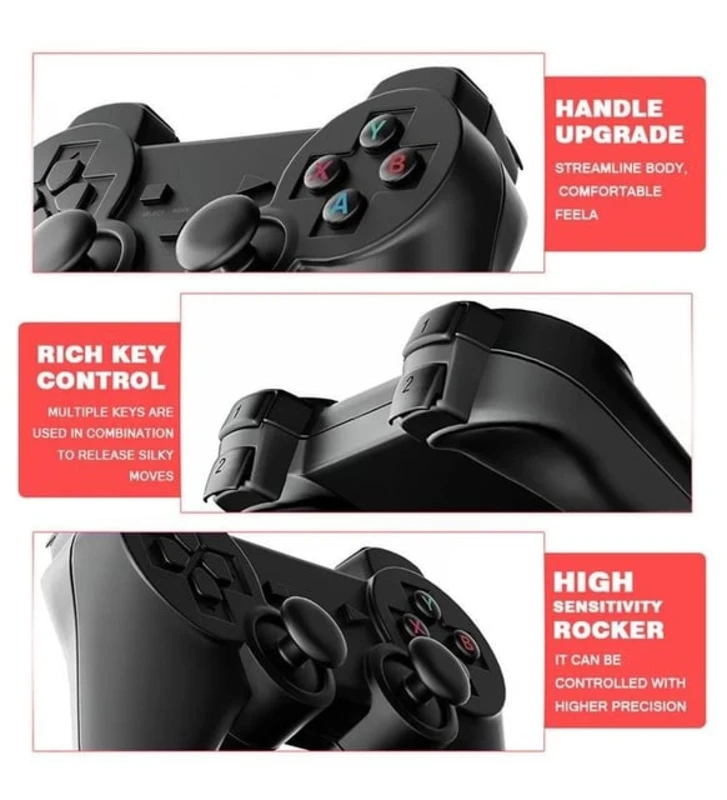 DOREKA K8 GameStick – 64GB Mini Retro Oyun Konsolu | 4K HDMI | 10.000+ Oyun | Kablosuz 2 Kol