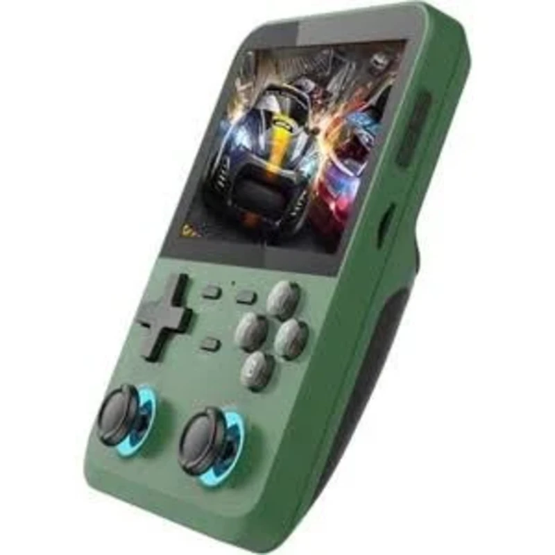 D-007 Plus Retro Taşınabilir Oyun Konsolu – 3.5” IPS Ekran – 10.000+ Oyun – Yeşil