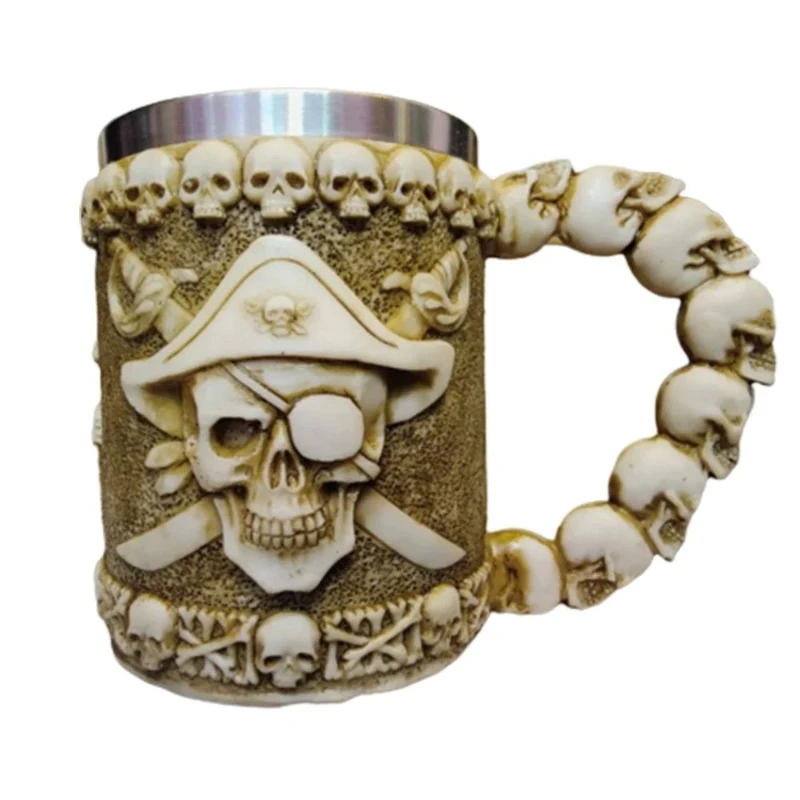 Korsan Kuru Kafa Modelli Metal Kupa CL-2006