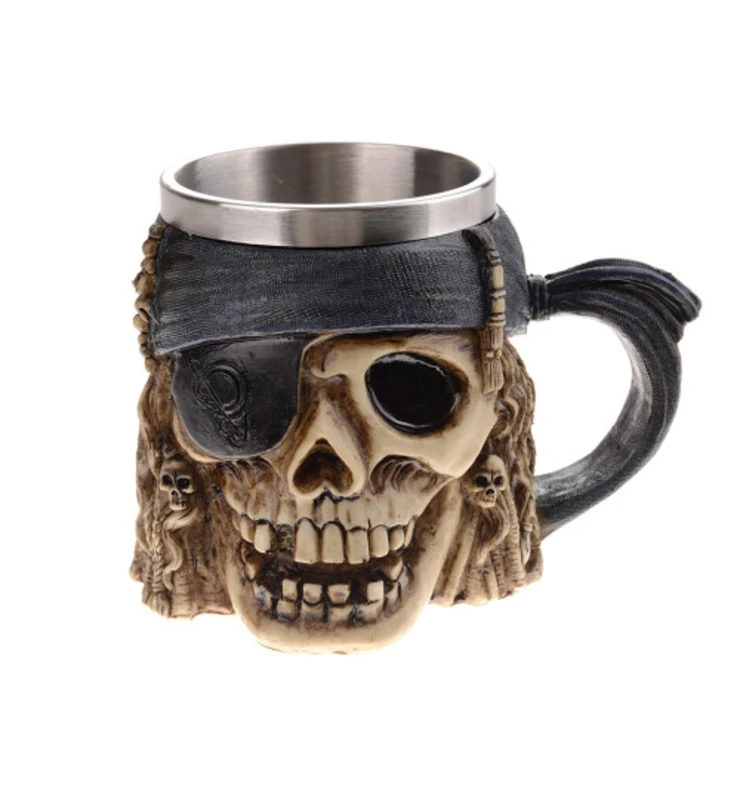 Korsan Kuru Kafa Modelli Metal Kupa CL-220013
