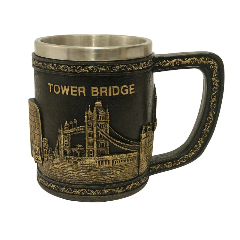 Londra Detaylı Çelik KUPA CL-24009