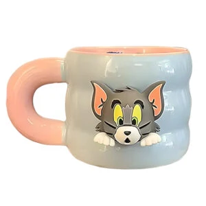 Tom ve Jerry 3D Seramik Kupa Bardak – Tom Desenli CL-779