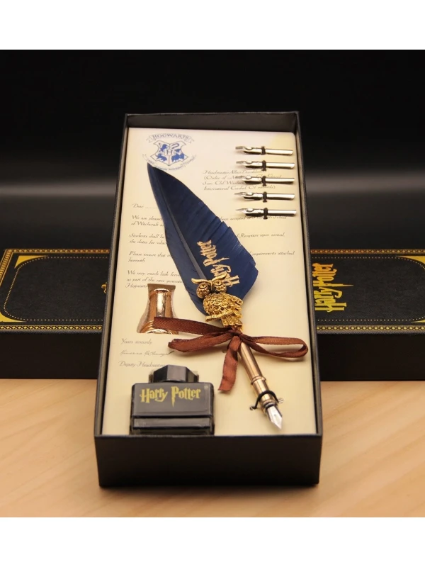 Harry Potter Mürekkep Divit Kalem Seti – 5 Farklı Uçlu Koleksiyonluk Yazı Seti CL-H1