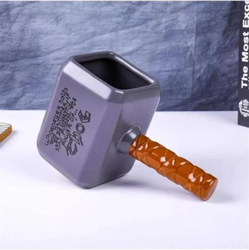 Marvel Thor Çekiç Tasarımlı 3D Seramik Kupa Bardak CL-K4