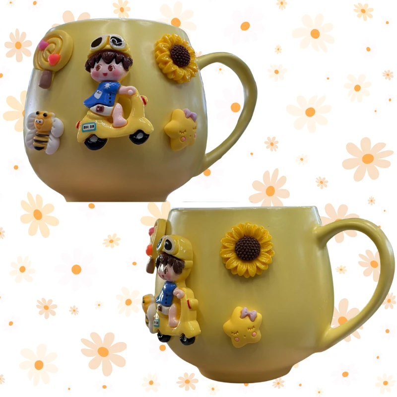 3D Çocuk ve Scooter Tasarımlı Seramik Kupa CL-K55 – ConsoleX Orijinal Ürün