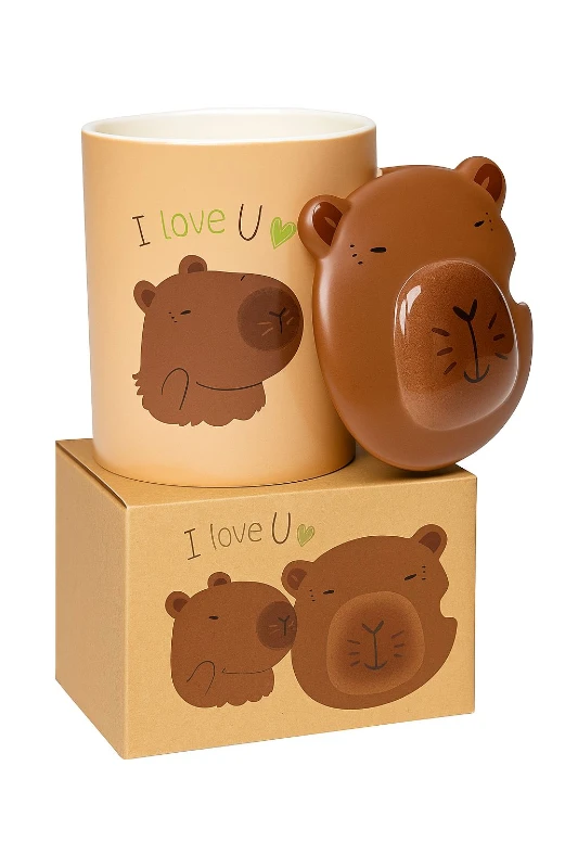 Kapibara Detaylı Seramik Kupa CL-K25 – ConsoleX Orijinal Hediyelik