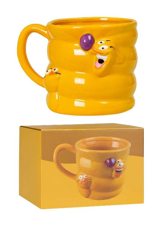 Sarı Kabartmalı Seramik Kupa CL-K41 – ConsoleX Orijinal Ürün