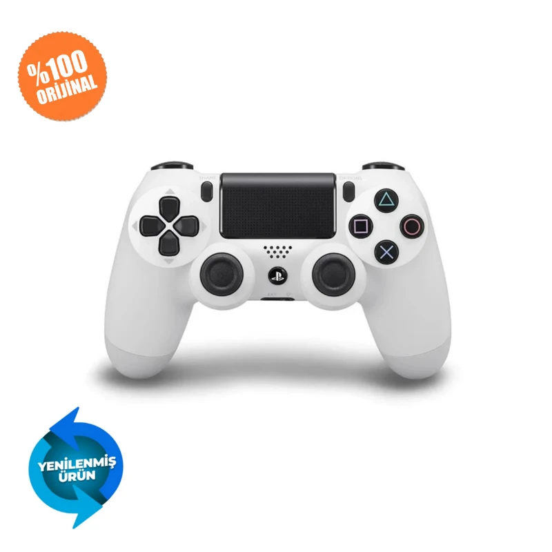 Sony DualShock 4 Kablosuz Kumanda Controller Kol – Beyaz (Yenilenmiş)