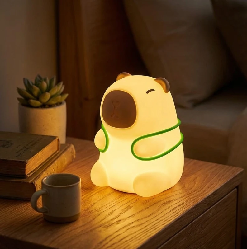 Capybara Night Light – Sevimli ve Yumuşak Işıklı Gece Lambası CL-1616