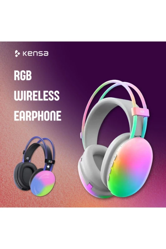 Karler Bass KR-H1 RGB Light Bluetooth 5.3 Oyuncu Kulaklığı – Işıklı Wireless Headset