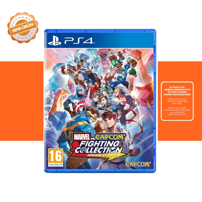 Marvel vs Capcom Fighting Collection Arcade Classics - PS4 Oyun [SIFIR]