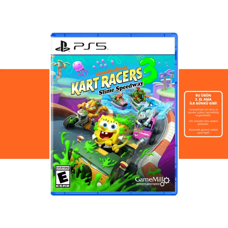 [2.EL] Nickelodeon Kart Racers 3 Slime Speedway - PS5 Oyun 