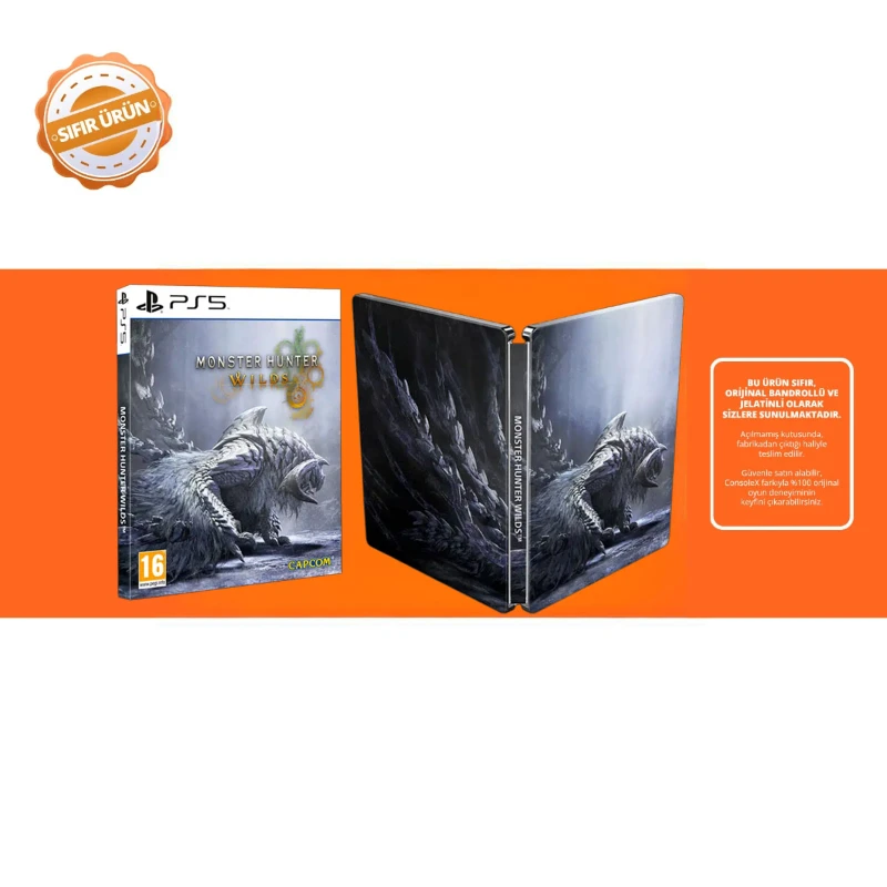 Monster Hunter: Wilds (Steelbook Edition) - PS5 Oyun [SIFIR]