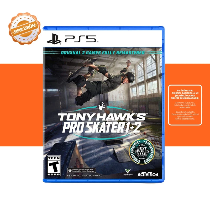 Tony Hawk Pro Skater 1+2 - Ps5 Oyun [SIFIR]