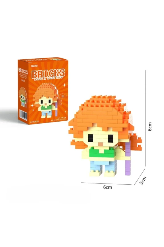 Pippi Uzunçorap Mikro Blok Yapı Oyuncağı Mini Blok Koleksiyon Seti - F3033