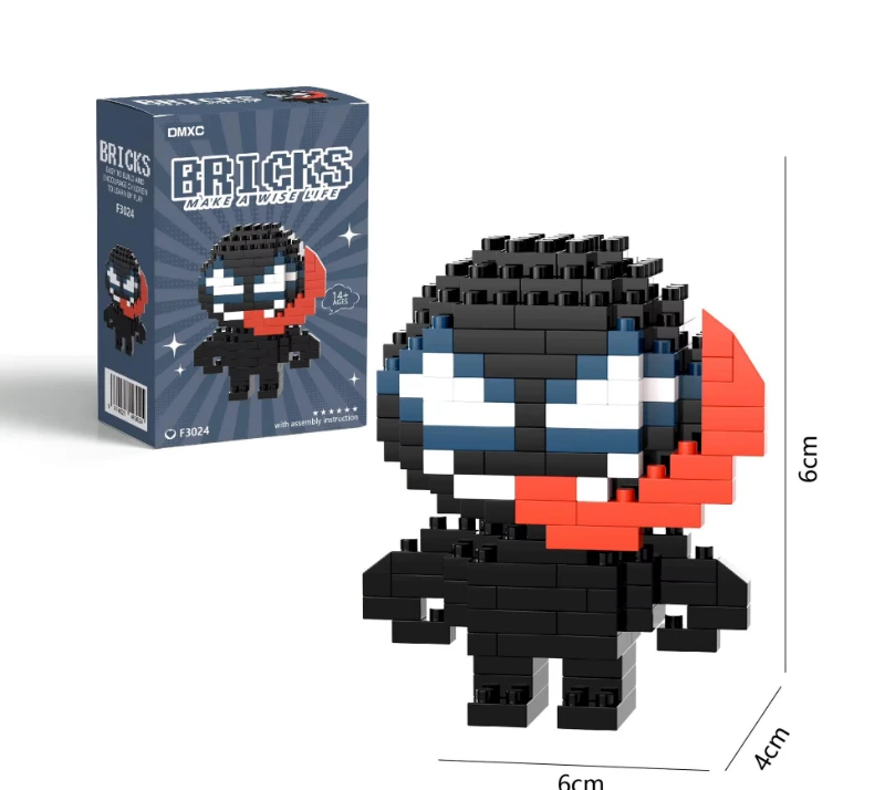 Venom Mikro Blok Yapı Oyuncağı Mini Blok Koleksiyon Seti  - F3024