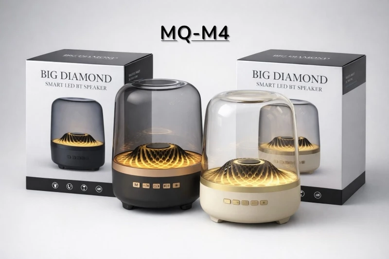 MQ-M4 Bluetooth MP3 Müzik Çalar | USB, TF Kart, FM Radyo, Taşınabilir Hoparlör - SİYAH